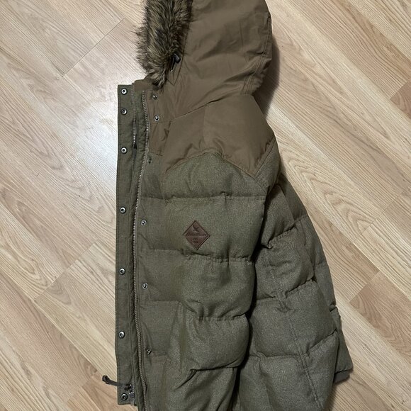 Eddie Bauer Women's Brown Goose Down Puffer Coat Jacket Size M Winter Ski - Picture 4 of 4